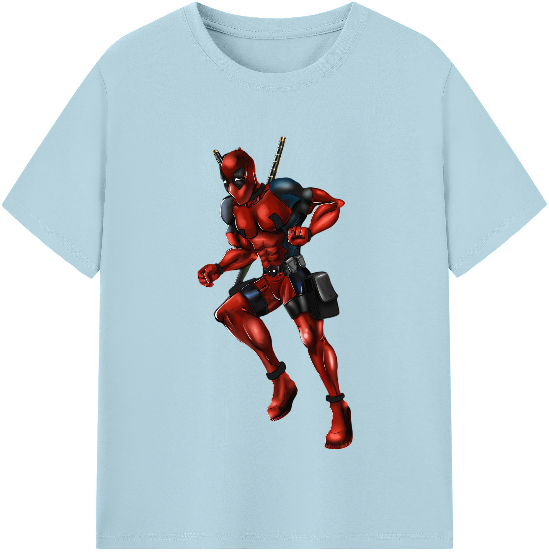 （画像用） Deadpool デッドプール 綿100％半袖Tシャツ（フロントプリント）